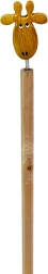 Lápiz de madera con cabeza de jirafa