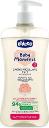 Chicco champú micelar para cabello y cuerpo Baby Moments Sensitive 500 ml