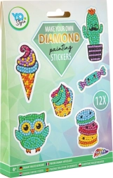 Grafix pintura con diamantes – pegatinas Dulces, set de 12 uds