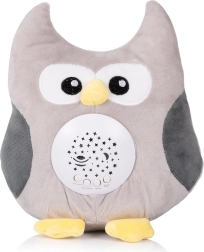 Búho de peluche con proyector y música Chipolino