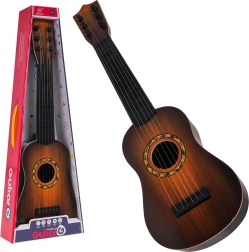 Guitarra clásica infantil 3+ con 6 cuerdas metálicas – Marrón oscuro