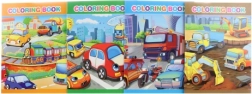 Cuaderno para colorear de medios de transporte con pegatinas