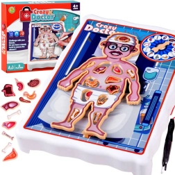 Juego electrónico Doctor Loco con pinzas y órganos
