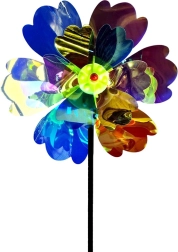 Molino de viento colorido 50 × 28 cm