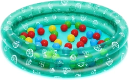 Piscina hinchable con pelotas 91 × 20 cm BESTWAY + 50 pelotas – Verde