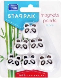 Imanes panda 6 uds
