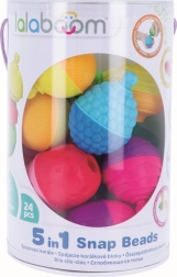 Trefl Juego de construcción Lalaboom 5 en 1 Cuentas conectables 24 piezas