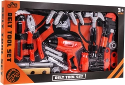 Set infantil de herramientas con cinturón y taladro inercial