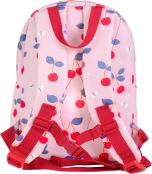 Mochila infantil pequeña A Little Lovely Company con diseño de cerezas