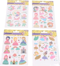 Calcomanías de tatuajes para niños 10,5 × 15 cm – motivos de niña