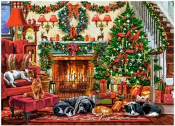 Puzzle chimenea acogedora de 260 piezas