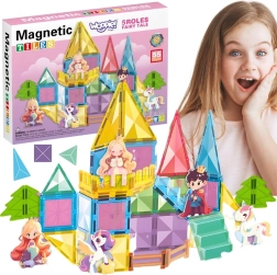 Woopie juego de construcción magnético castillo de cuento 55 piezas