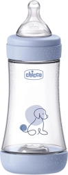 Biberón anticólicos Chicco Perfect5 240 ml con tetina Physio, flujo medio 2m+