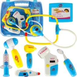 Set médico infantil en maletín con luz azul