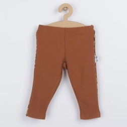 Leggings de algodón para bebé Nicol Mia marrones