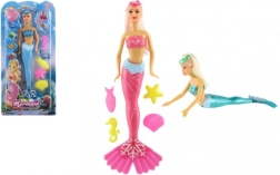 Muñeca sirena con accesorios para el agua 34 cm