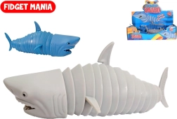 Fidget antiestrés tiburón Clic Clac 18 cm – 2 colores