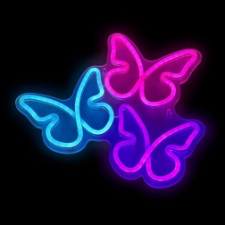 2Kids Toys lámpara LED neón de mariposas para colgar