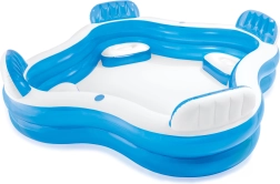 Piscina inflable de jardín con asientos 229 × 229 cm INTEX