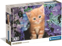 Puzzle Clementoni: gatito pelirrojo, 500 piezas