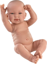 Llorens New Born niña – muñeca bebé realista, cuerpo de vinilo completo 40 cm