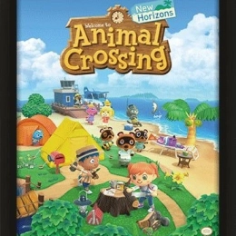 Cuadro 3D de Animal Crossing con impresión lenticular