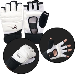 Guantes deportivos de Taekwondo blancos XS