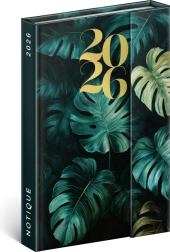 Agenda semanal magnética Monstera 2026