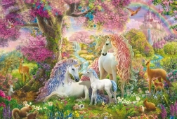 Puzzle SCHMIDT – flores y unicornios, 150 piezas