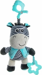 Juguete de peluche educativo con clip BABY MIX cebra