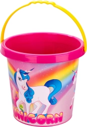 Cubo infantil con motivo de unicornio 17 cm