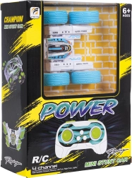 Coche acrobático RC 1:32 power stunt – azul