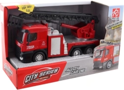 Coche de bomberos metálico con escalera extensible 15 cm
