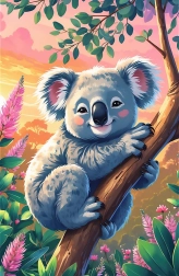 Puzzle Treflíci: Koala 54 piezas