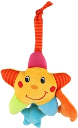 Estrellita de peluche con mecanismo musical de cuerda 18 × 18 cm, juguete colgante 3m+