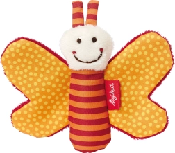 Sigikid primer peluche de apego mariposa azul con sonido crujiente