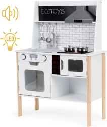 Cocina infantil de madera con luces y sonidos ECOTOYS