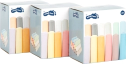 Juego de tizas de colores SMALL FOOT – 3×12 piezas para acera y pizarra