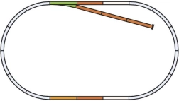 Set de vías PIKO B con vía muerta H0