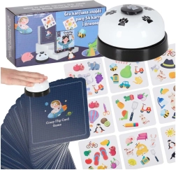 Buscador de parejas Crazy Flip – 54 cartas y timbre