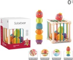 Juego de habilidad con cubos y formas para bebés