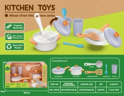 Set infantil de ollas de materiales bio, 10 piezas