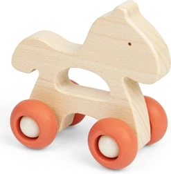 Bigjigs Toys Animalito de madera con ruedas