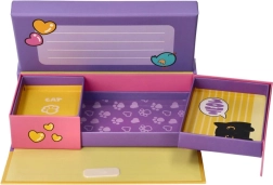 Caja morada para joyas y objetos pequeños