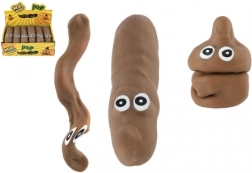 Juguete antiestrés caca 14 cm elástico y moldeable