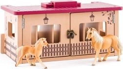 Establo de madera Faunica para caballos con 6 boxes