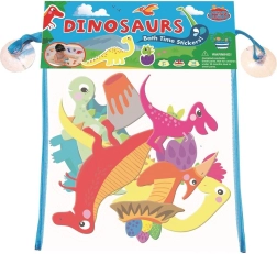 Pegatinas de baño con motivo de dinosaurios con malla