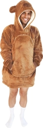 Manta sudadera calentita con capucha capibara COZY NOXXIEZ para adolescentes y adultos
