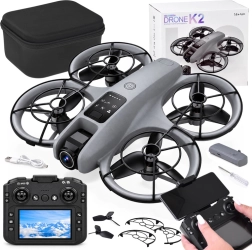 Dron con cámara por control remoto con mando LCD