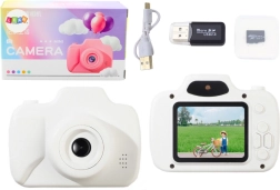 Cámara infantil con juegos y tarjeta de 64 GB – blanca